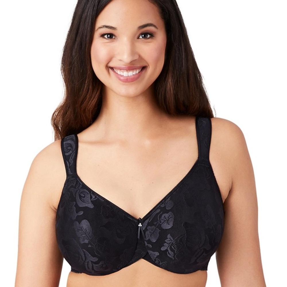 NWT Wacoal Awareness Underwire Bra Full Coverage in Black size 42D